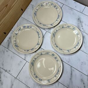 Corelle by Corning First of Spring 6 3/4in Dessert Plate Set of 4 Blue/White